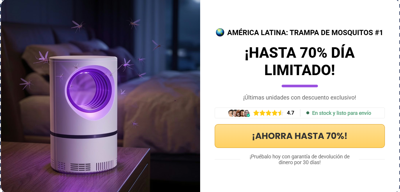 ZapiTrap lamp glowing on bedside table